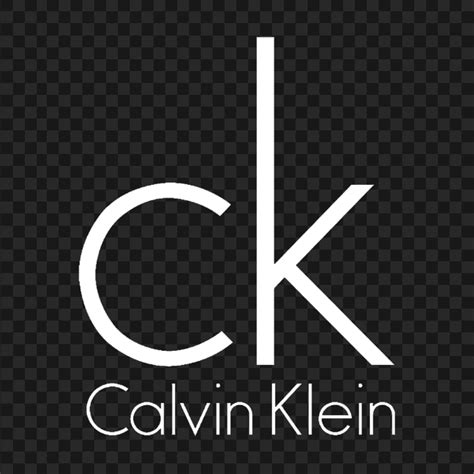 calvin klein logo white.